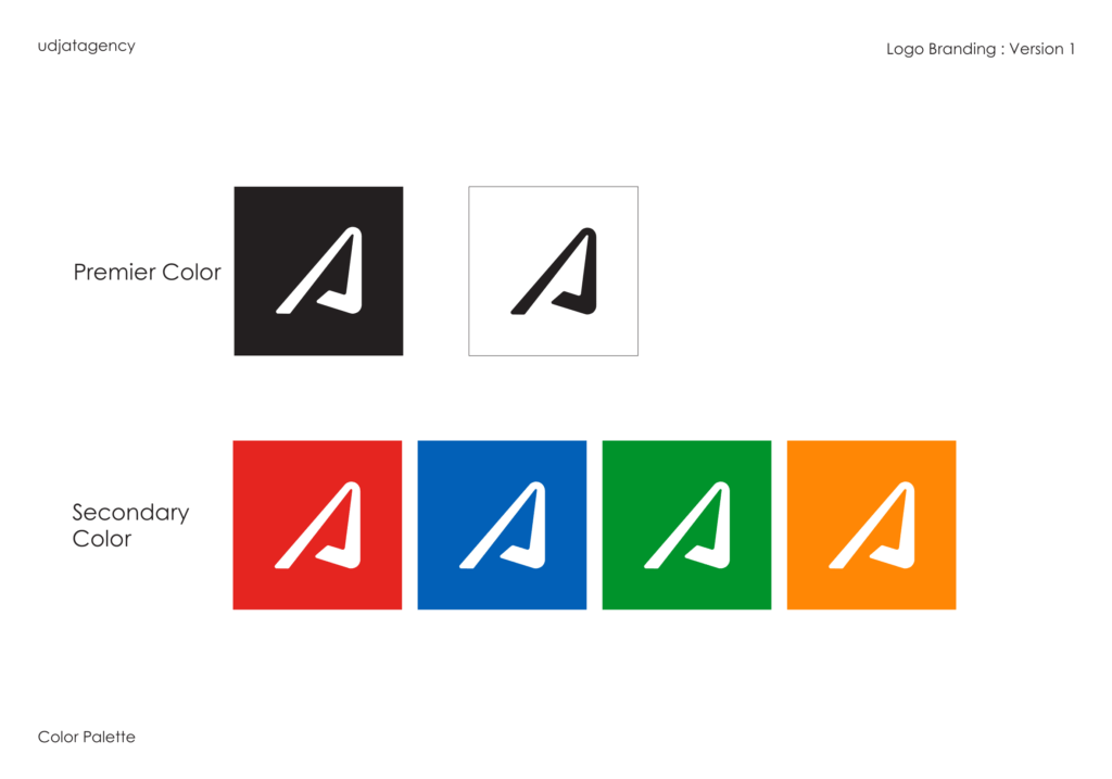 Branding and logo design in dubai - Udjat Agency UAE - logo ver colors