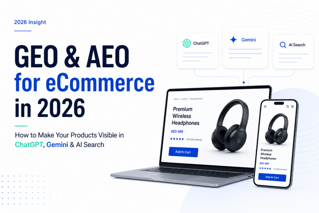 GEO & AEO for eCommerce in 2026: How to Make Your Products Visible in ChatGPT, Gemini & AI Search