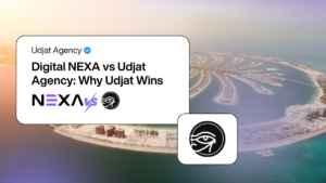 Compare Digital NEXA vs Udjat Dubai for SEO, GEO, HubSpot, social media, paid advertising, CRM, web development, AI, conversion and business growth.