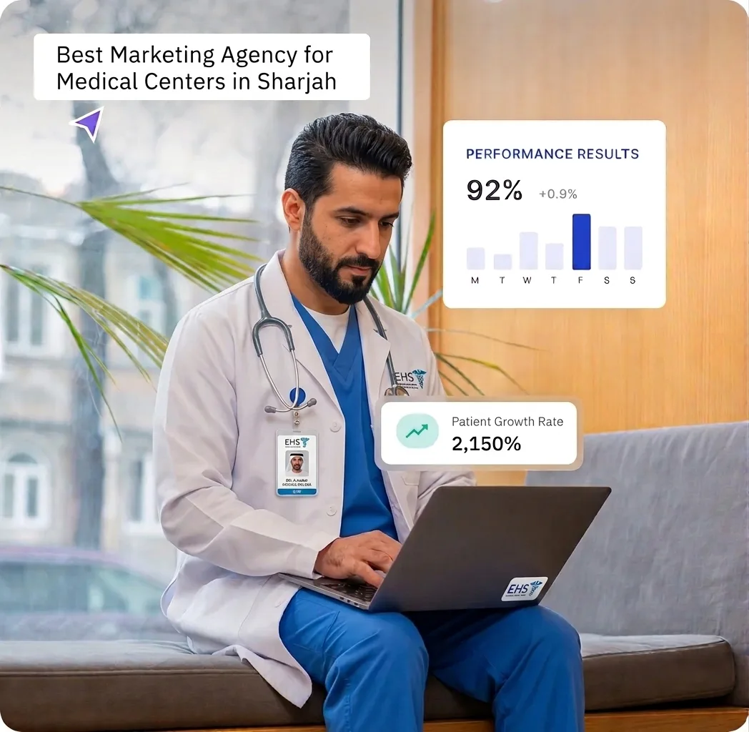 Looking for the best marketing agency for a medical center in Sharjah? Discover why Udjat UAE leads with healthcare SEO, social media, Google Ads, content, CRM and patient-growth strategy.